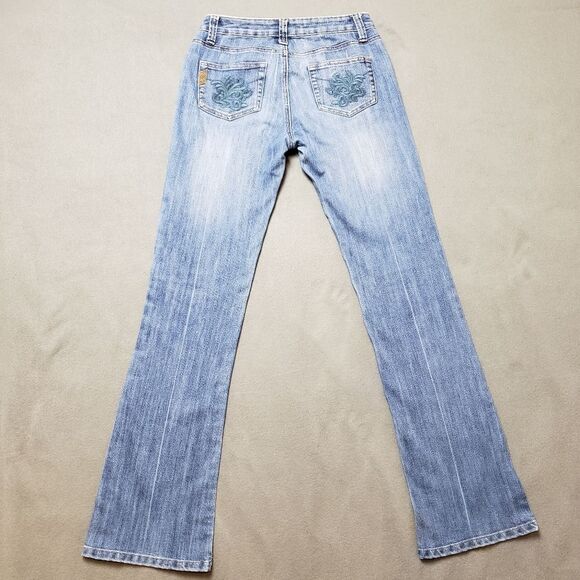 VINTAGE Embroidered Amor flare / bootcut jeans - Picture 1 of 16